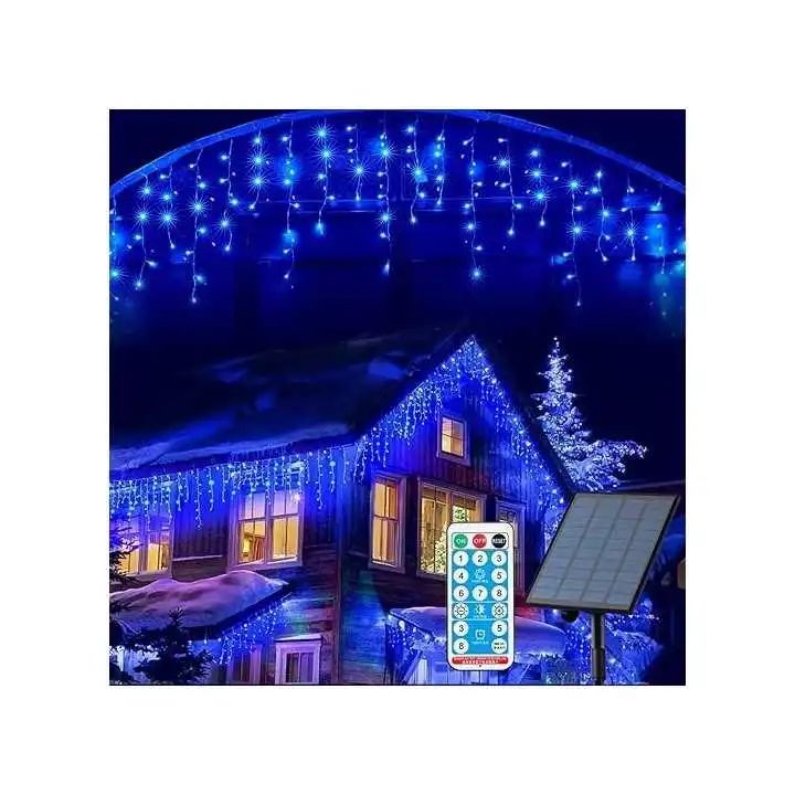1 + 1 GRATIS DOAR AZI Instalatie LED cu incarcare solara decorativa
