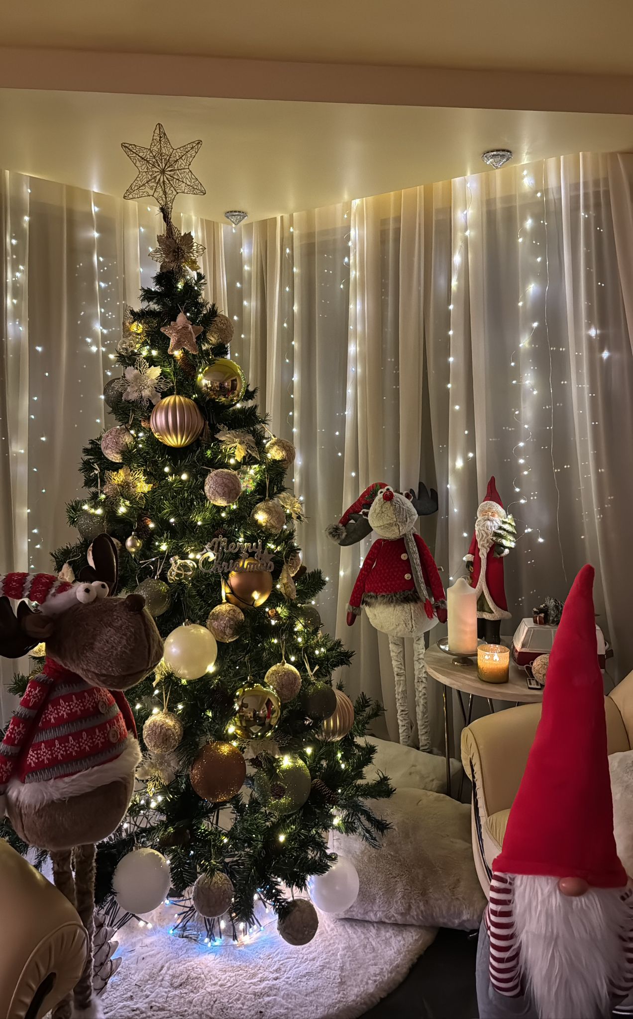 Ren, decoratiune de Craciun, interior / exterior 75cm