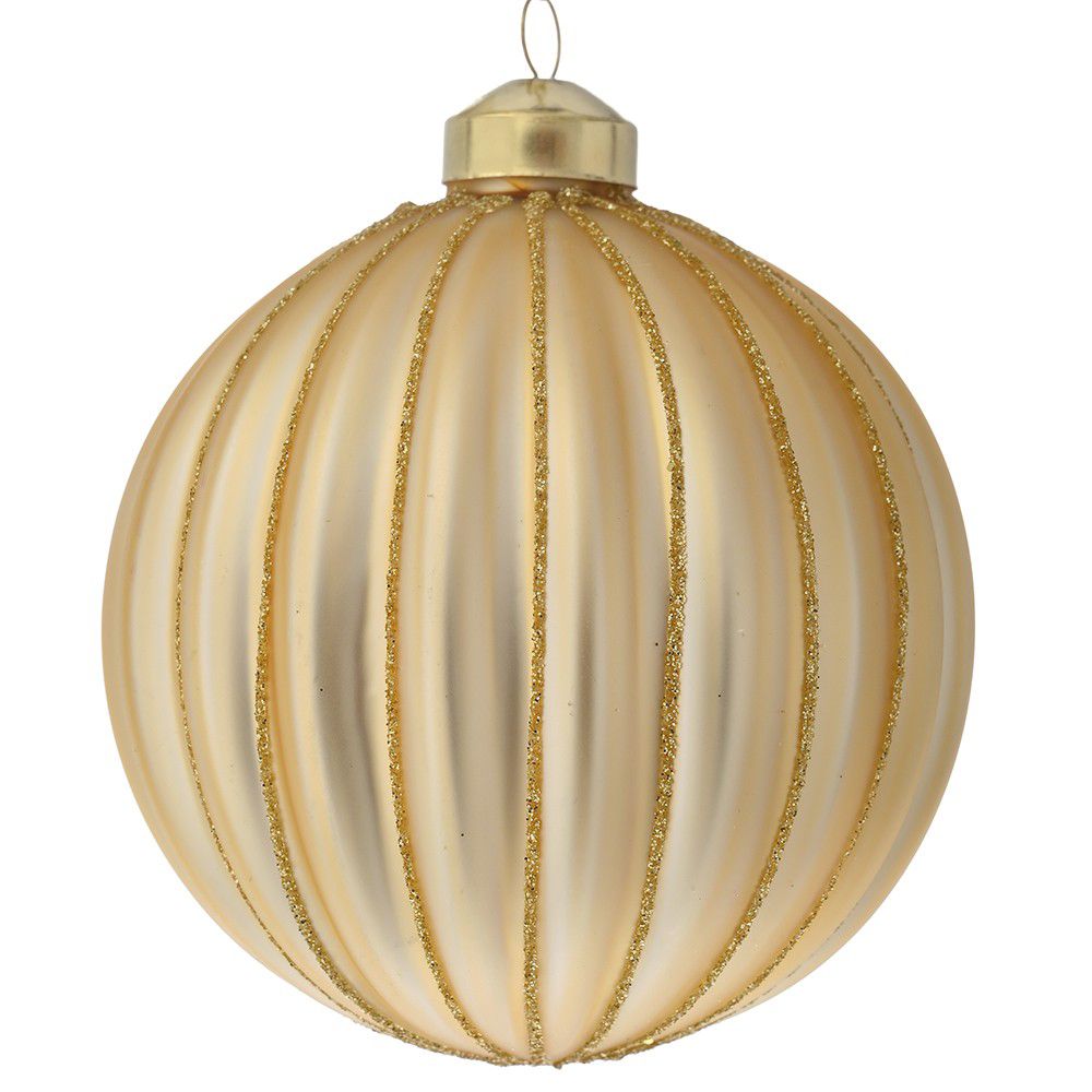 Glob auriu mat din sticla 10 cm