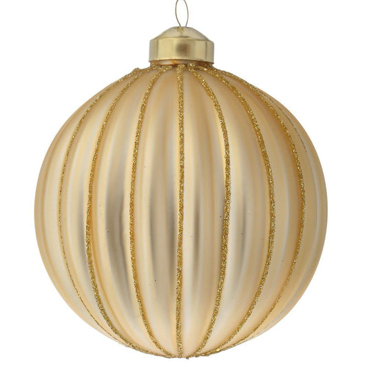 Glob auriu mat din sticla 10 cm