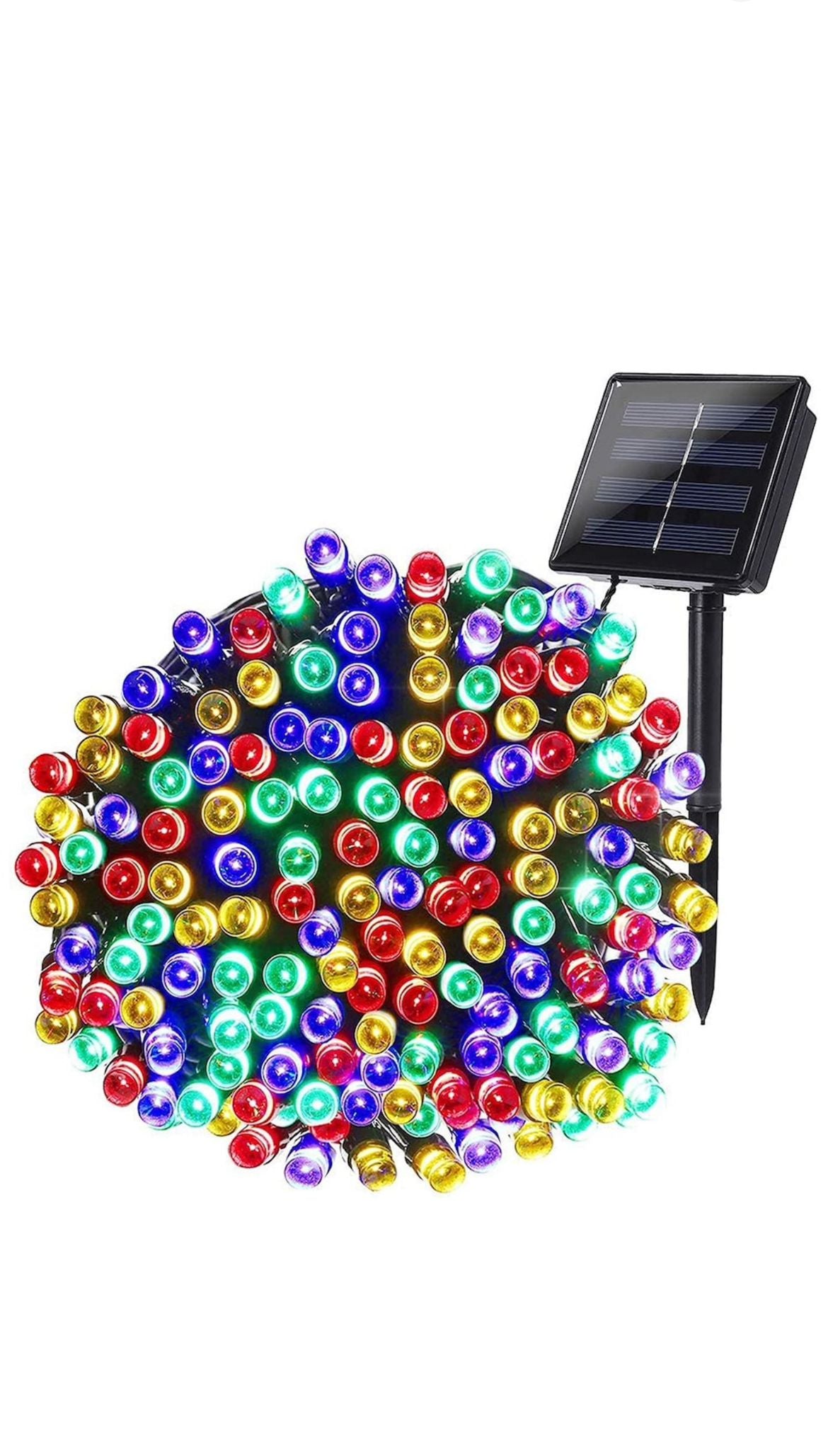 1 + 1 GRATIS DOAR AZI Instalatie LED cu incarcare solara decorativa