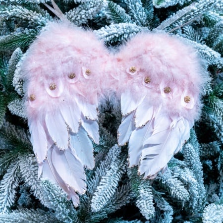 Aripi de inger, ornament decorativ pentru brad