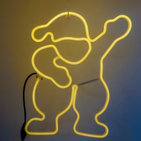 Banda led in forma de Mos Craciun, 50cm