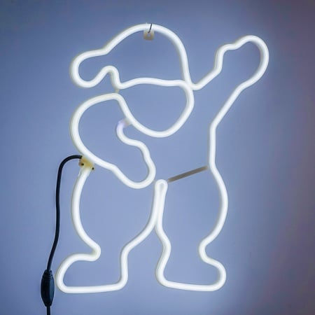 Banda led in forma de Mos Craciun, 50cm