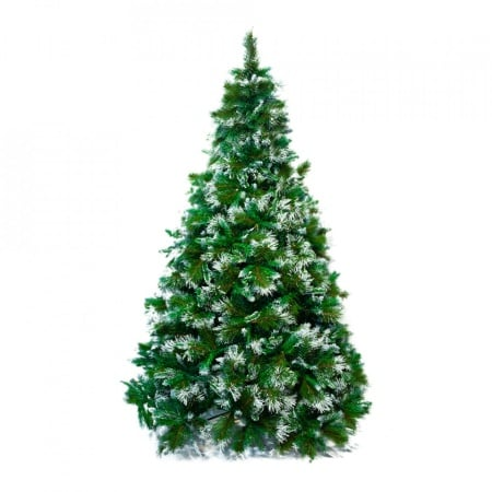 Brad Artificial De Lux de Craciun cu Zapada, Verde, B6