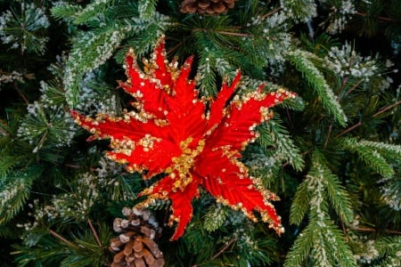 Decoratiune pentru brad in forma de floare