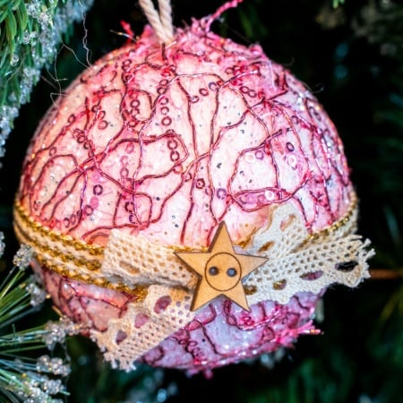 Set 5 globuri din polistiren, diametru 10cm